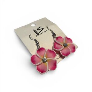 Island Sense Plumeria Flower Earrings